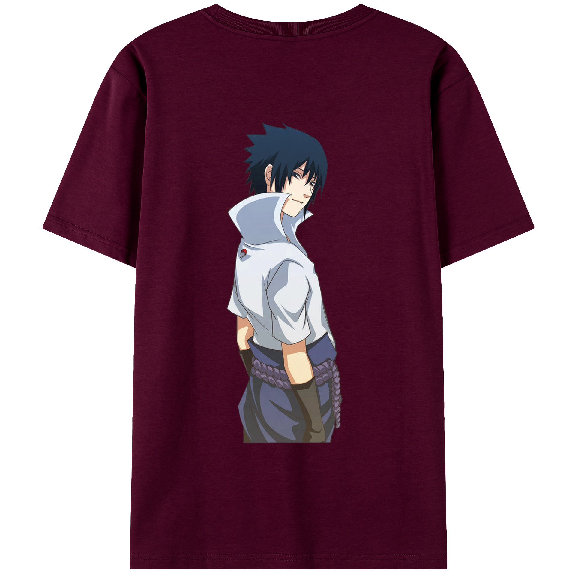（画像用） NARUTO -ナルト- うちは サスケ Uchiha Sasuke レディース半袖Tシャツ(バックプリント)